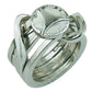 BePuzzled | Ring Hanayama Metal Brainteaser Puzzle Mensa Rated Level 5, for Ages 12 and Up