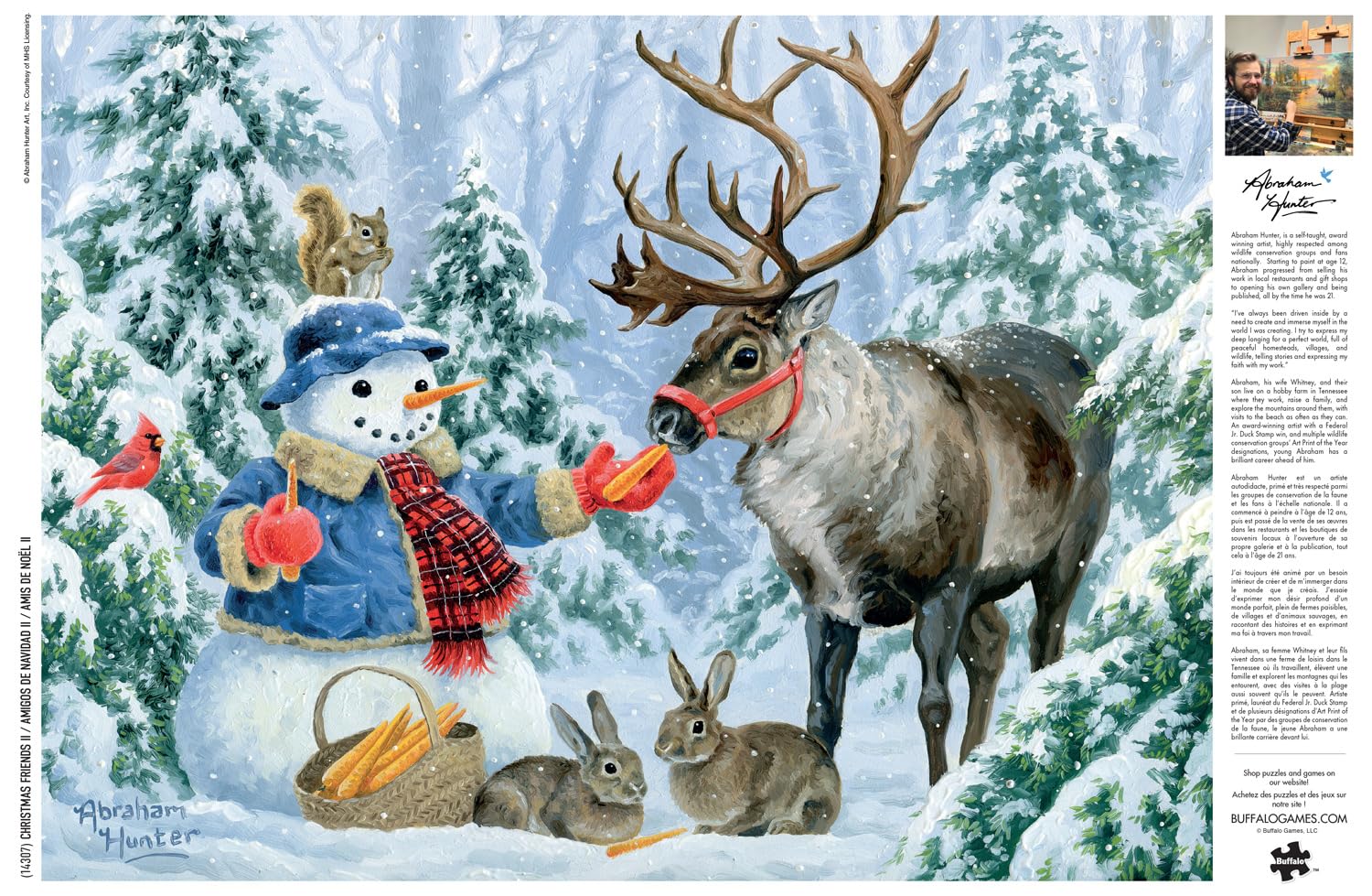 Buffalo Games - Snowman & Reindeer - 1000 Piece Jigsaw Puzzle for Adults