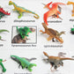 Curious Minds Busy Bags Montessori Dinosaur Figure Animal Match - Miniature Dino Figurines with Matching Cards - 2 Part Cards. Montessori Learning