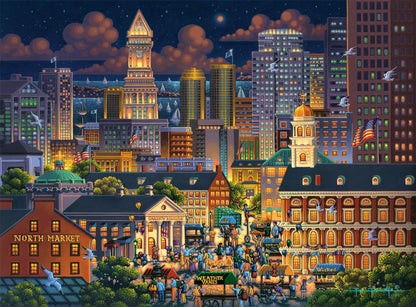Buffalo Games - Eric Dowdle - Boston Market - 1000 Piece Jigsaw Puzzle for Adults -Challenging Puzzle Perfect for Game Nights - Finished Size is 26.75