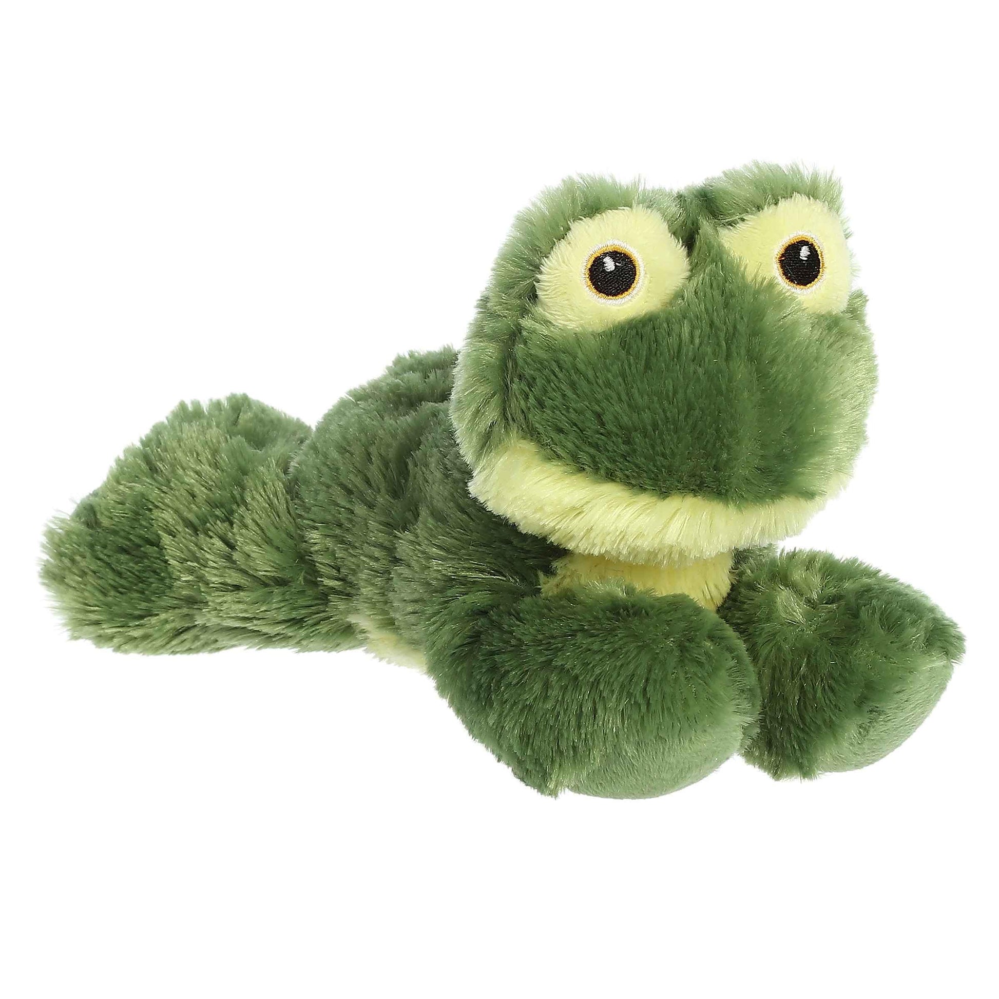 Aurora® Responsibly Made Eco Nation™ Eco Softies™ American Bullfrog Stuffed Animal - Ideal for Playtime Adventures - Perfect for Birthdays or Just