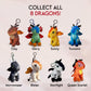 Wings of Fire - Official Plush Dangler 2-Pack - Tsunami & Surprise Dragon
