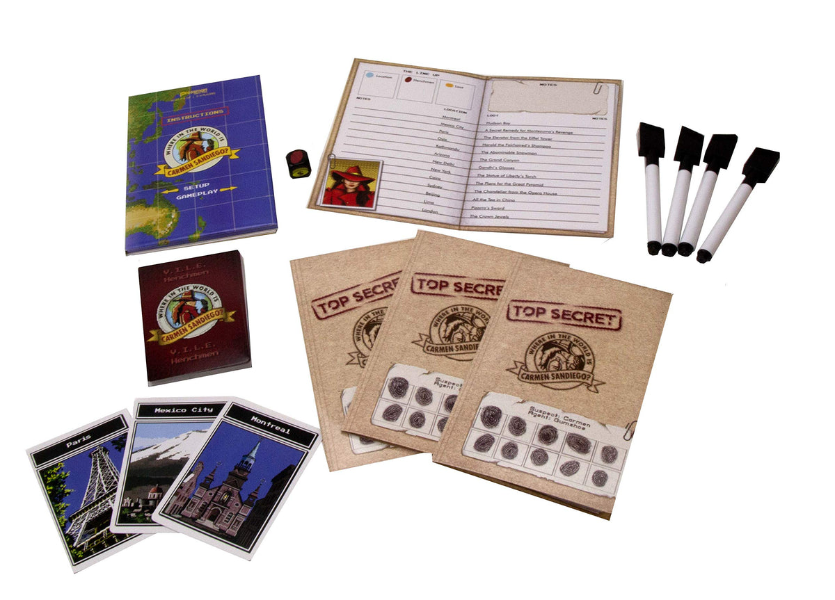 Where in the World is Carmen Sandiego? Card Game - Based On The Classic Computer Game by Pressman