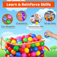 100 Ball Pit Balls for Toddlers with Storage Bag - 7 Bright Colors, Crush Proof, Great Play Toys for Tents, Pools, and Party