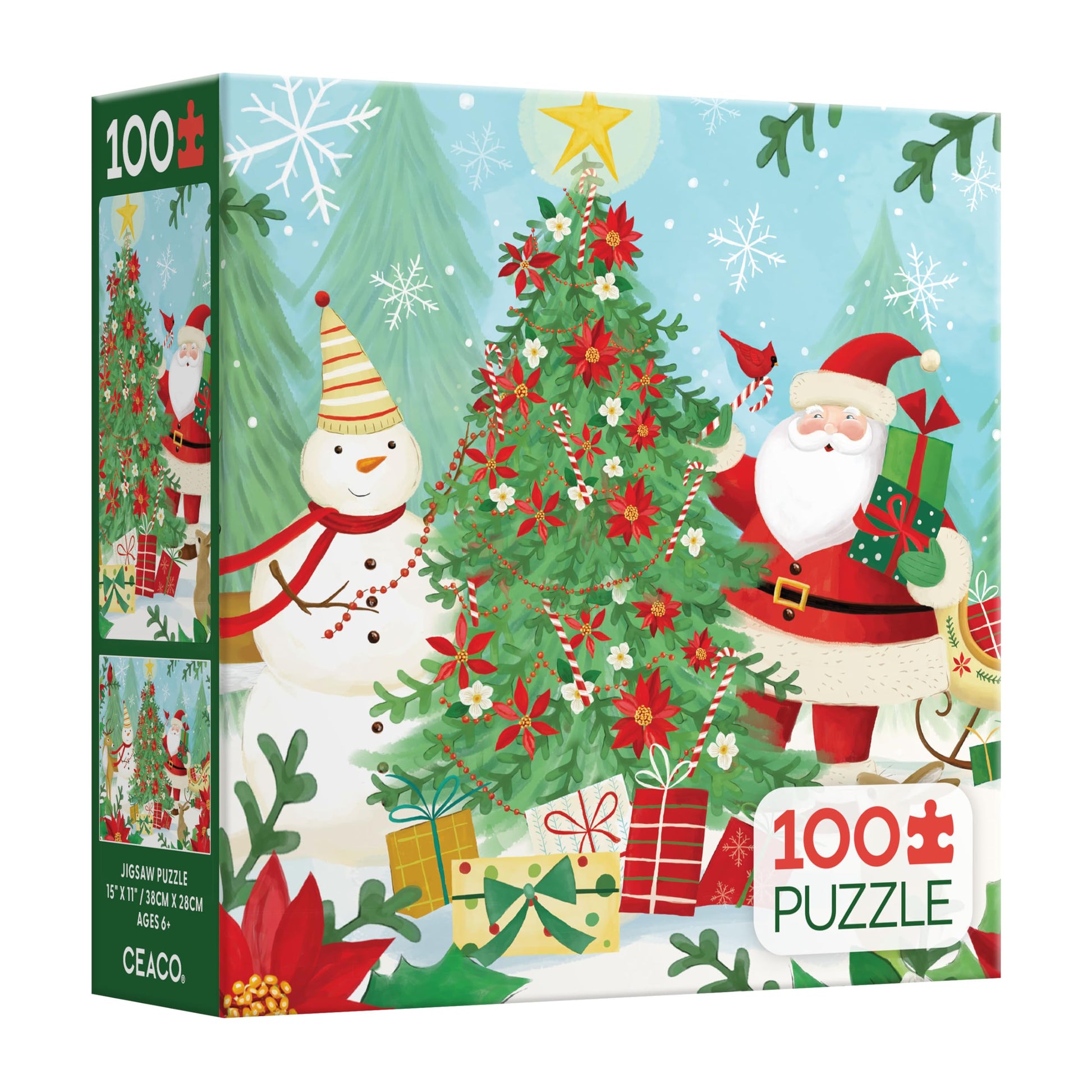 Ceaco - Tracy Flickinger Christmas - 100 Piece Puzzle for Kids Ages 6+