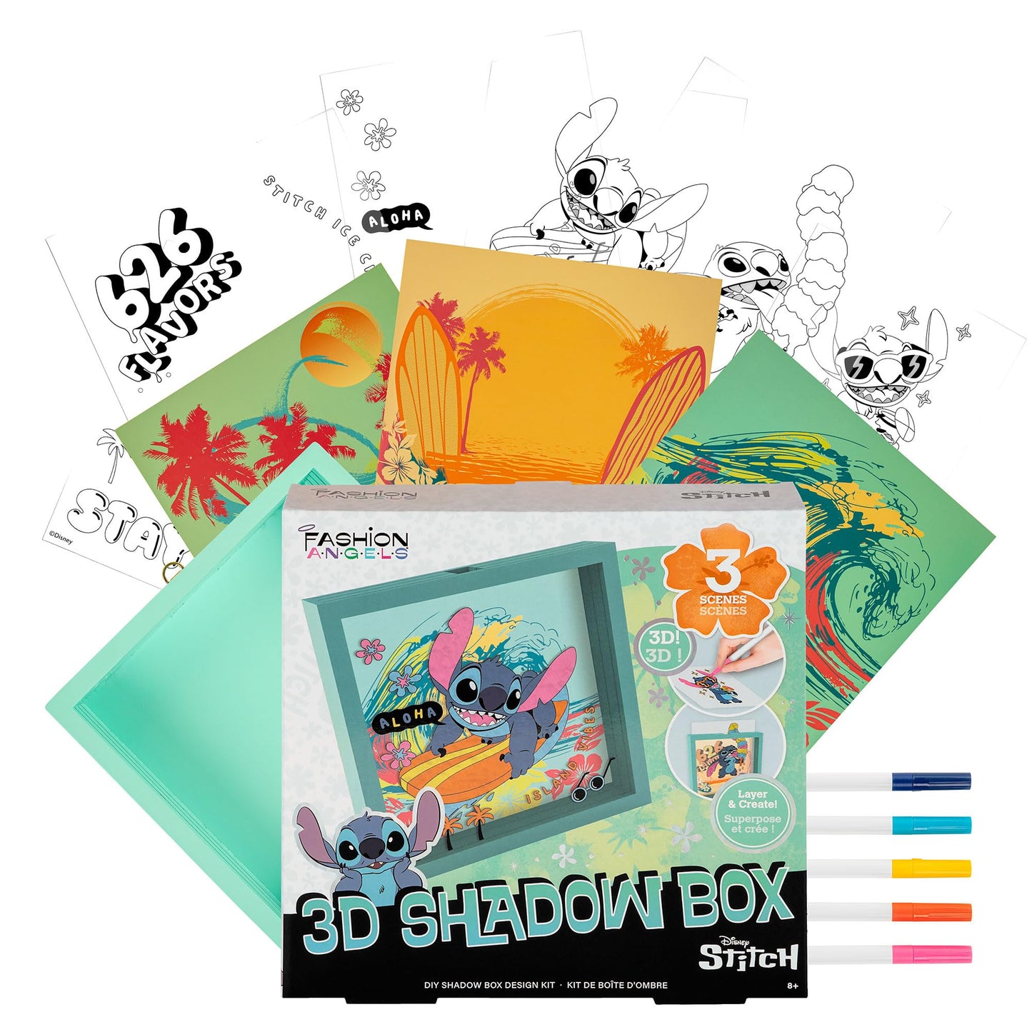 Fashion Angels Disney Stitch DIY 3D Shadow Box Kit