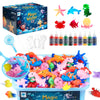 TMOL Magic Water Elf Toy Kit, Aqua Fairy Water Gel Kit for Kids with 10 Magic Gel & 6 Molds,Make Your Own Water Pets & Squishy Toys, Craft Kits