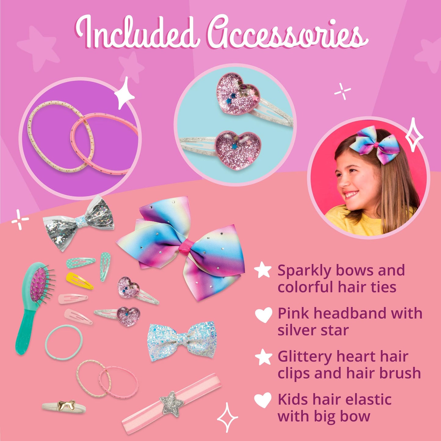 Glitter Girls - 14-Inch Doll Accessories - Hair Play Set - Hair Styling Accessories - 3+ Years