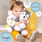 Hayes Husky - Microwavable & Weighted Plush Stuffed Animal - Heated Plushie for Warmth - Cute, Soft, Cozy Toy for Adults & Children (Boys, Girls