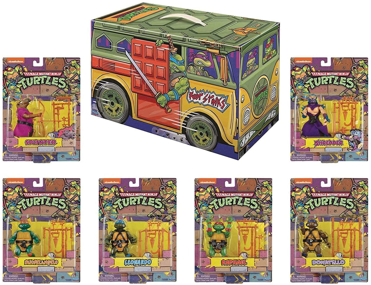 PlayMates TMNT Retro Rotocast PX 6PC Action Figure Set
