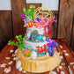 16 PCS Sea Ocean Cake Toppers Under the Sea Ocean Animals Birthday Cake Decorations for Sea Ocean Theme Baby Shower Birthday Party Supplies (Ocean)