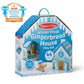 Melissa & Doug Winter Frost Wooden Gingerbread House Play Set for Boys and Girls 3+