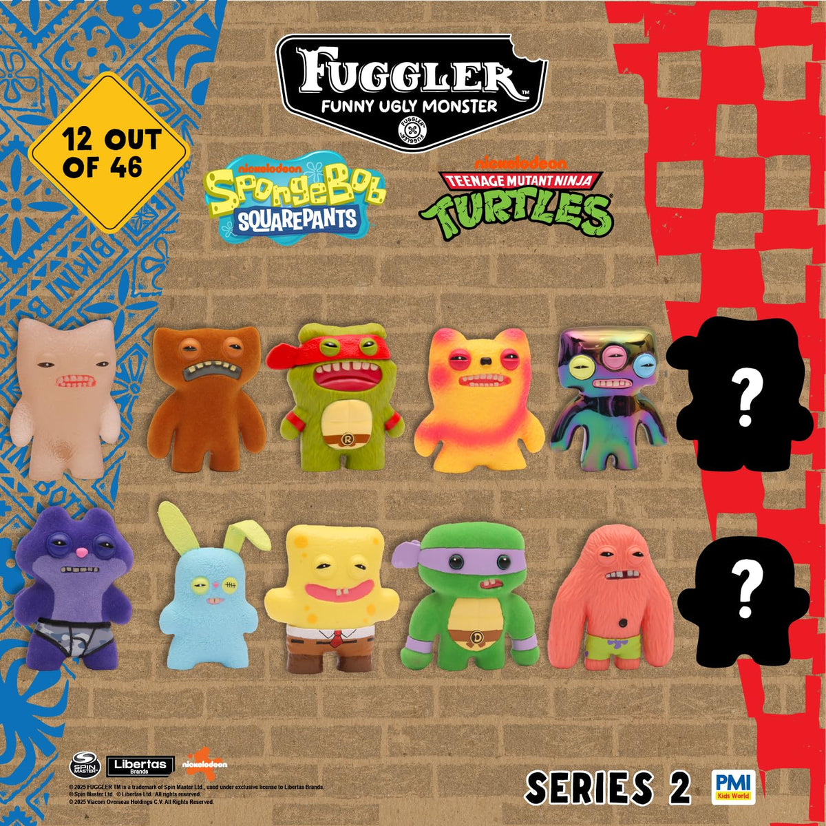 P.M.I. Fuggler Series 2 Collectible Figures 12-Pack, Assortment B