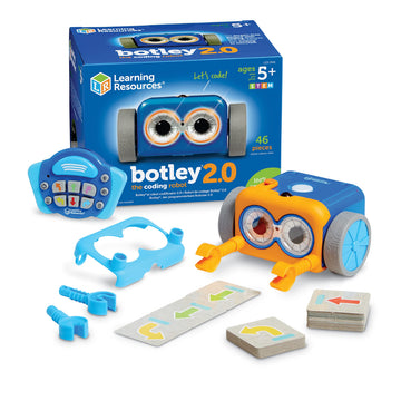 Learning Resources Botley the Coding Robot 2.0 - STEM Toys, Programming for Kids, Electronic Screen-Free Toys, Critical Thinking, Ages 5+,46 pieces