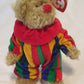 TY Attic Treasures PICCADILLY Clown Jointed 8" Bear