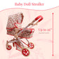 Convertible Combo Baby Doll Stroller for 3 Year Old Girls & Up | Play Toy Baby Stroller for Dolls, Folding Adjustable Bassinet Carriage Buggy