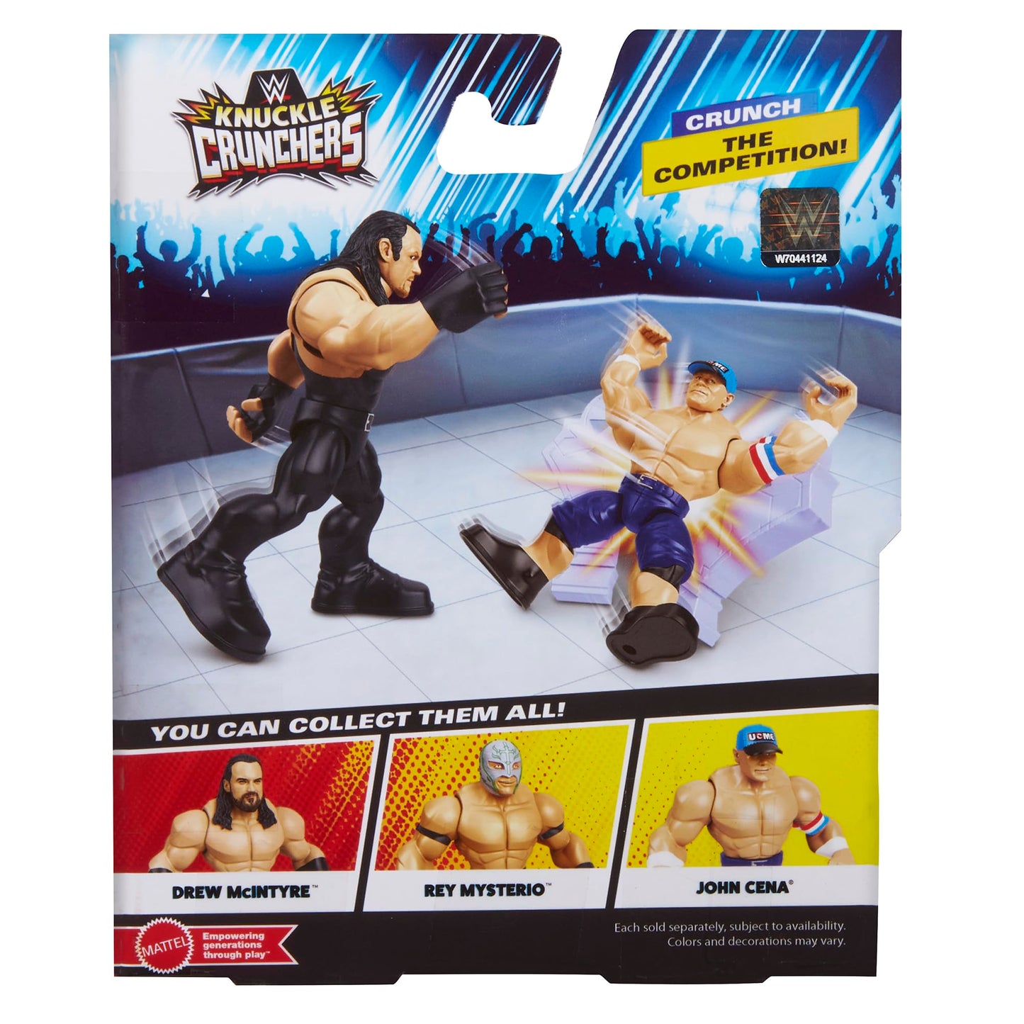 WWE Undertaker Knuckle Crunchers 6 Toy Wrestling Action Figure