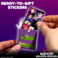 Kpop Demon Hunters™ Sticker Party Packs - 16 Boxes with 5 Stickers Each, Great Kpop Demon Hunters Party Favors, Valentine's Day, Kids Birthday Gifts