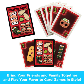 Aquarius Bento Box Playing Cards -Bento Box Themed Deck of Cards for Your Favorite Card Games - Officially Licensed Merchandise & Collectibles, 2.5 x