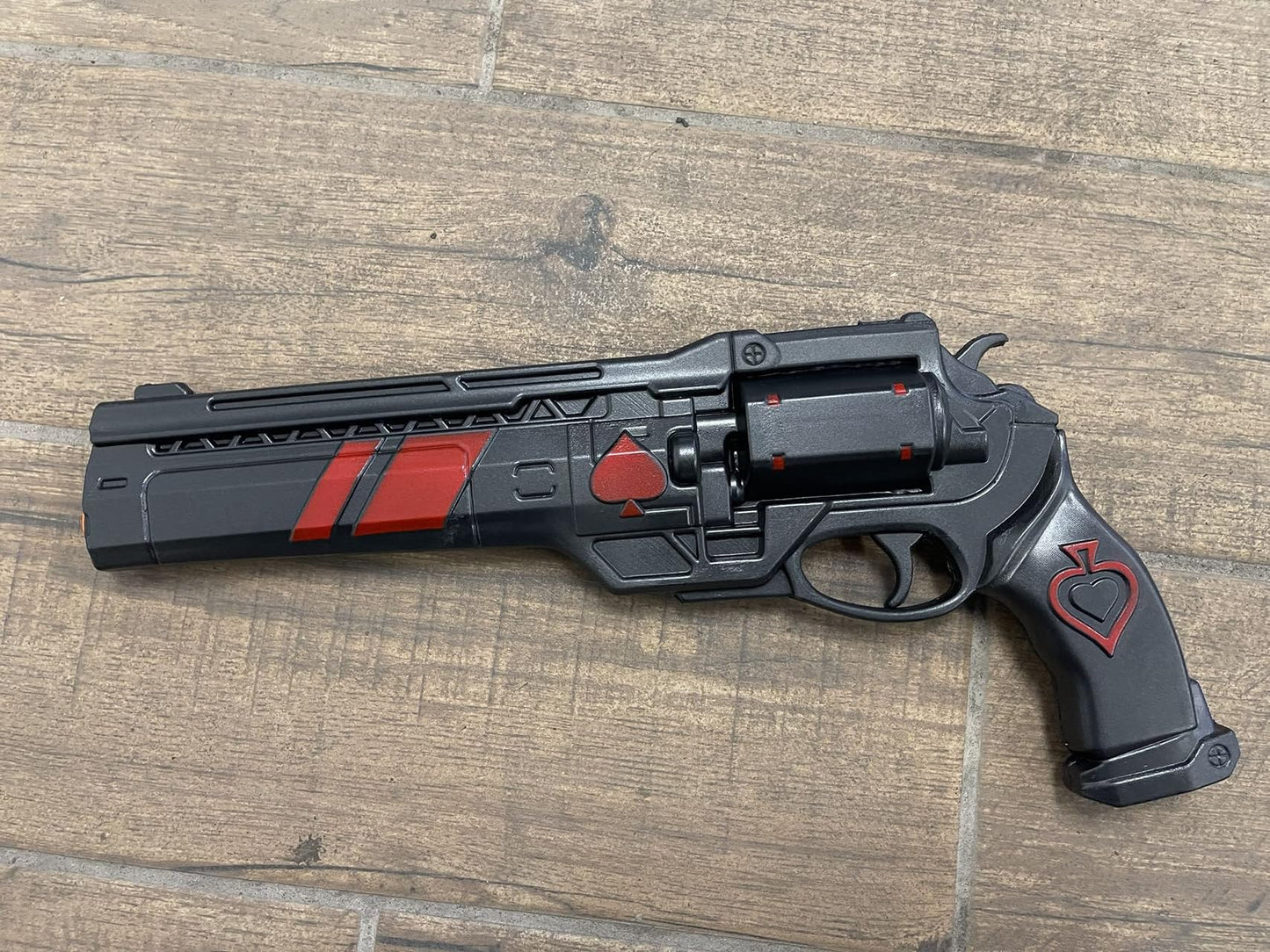 15.5 inch Foam Hand Cannon Prop Cosplay Costume Foam Pistol Game Anime Xmas Collection (Red)