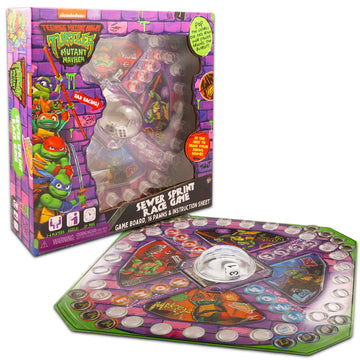 Teenage Mutant Ninja Turtles Pop Up Board Game - Bundle with TMNT Board Game for Kids with Pop Up Dice Plus Stickers, More | Teenage Mutant Ninja