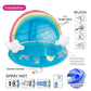 Baby Pool, Rainbow Splash Pool with Canopy, Spray Pool of 40 Inches, Water Sprinkler for Kids, for Ages 1-3