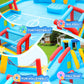 Doctor Dolphin Bounce House for Kids, Inflatable Bounce House with Slide, Kids Bouncy House, Inflatable Water Slide Bouncy Castle for Dry and Wet