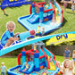 Whubefy 13Ft Inflatable Water Bounce House Double Slides for Kids Backyard