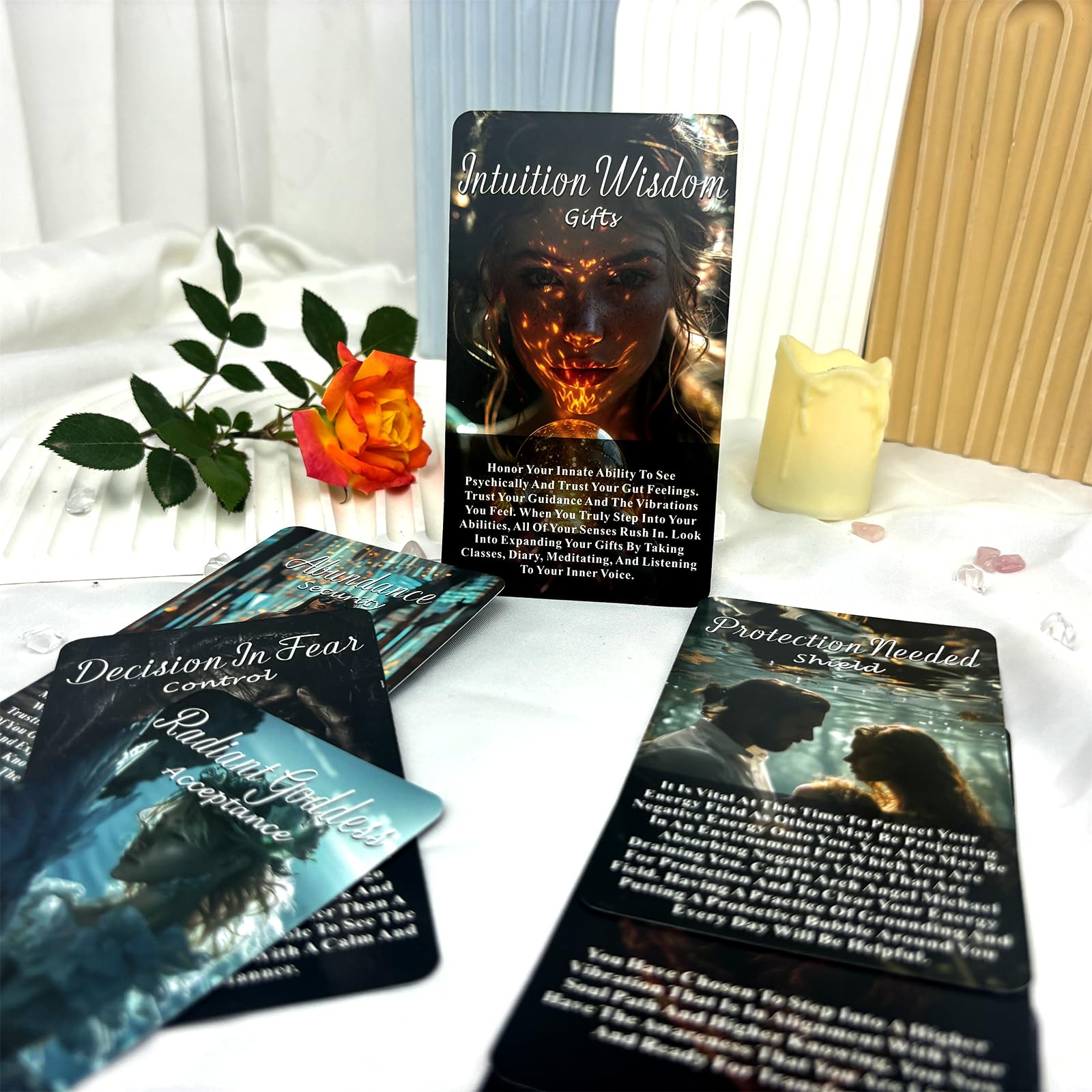 Healing Oracle Cards Deck, Oracle Cards Set, Oracle Cards for Beginners, Self-Healing Tool, That Helps You Discover What Needs to Shift Or Release