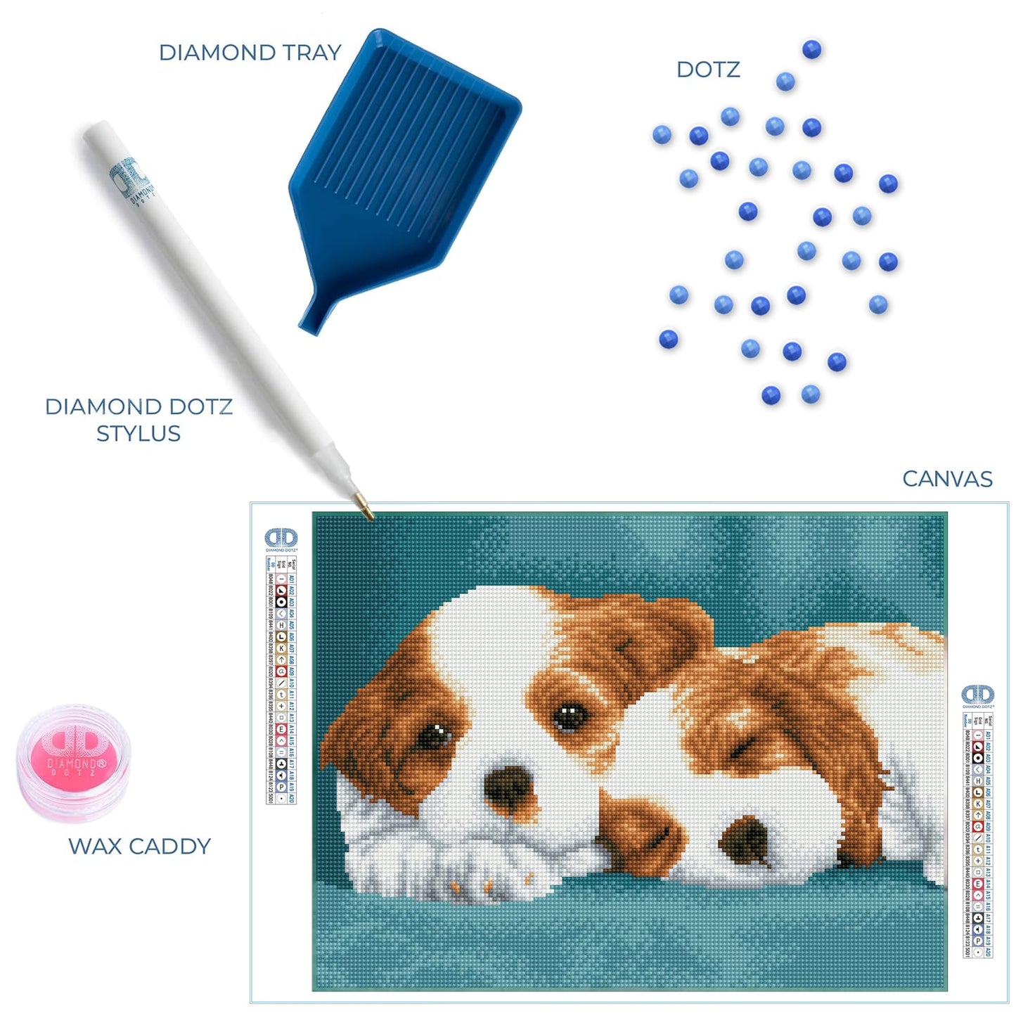 DIAMOND DOTZ Little Champs Diamond Painting Kits for Adults - Diamond Art Kits a Relaxing Creative Craft Kit with Dotz Gems 12.2x16.1