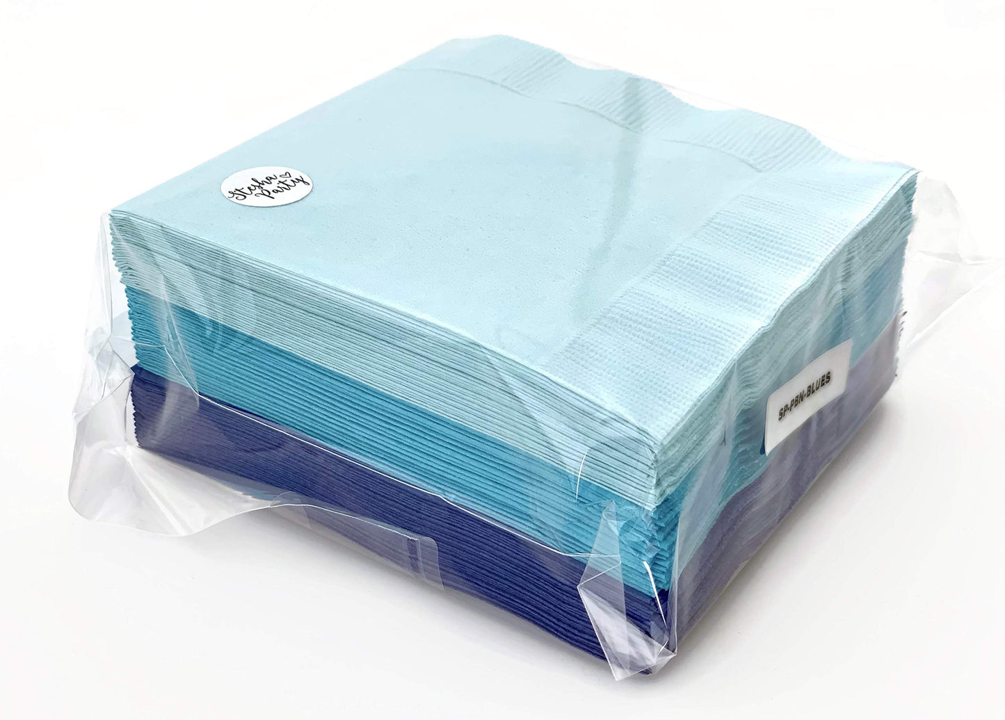 Blue Paper Napkins, Beverage, Drinks, Boy Birthday, Baby Shower, Cocktail, Bridal Shower, Party Supplies, Disposable Tableware, 50 Ct
