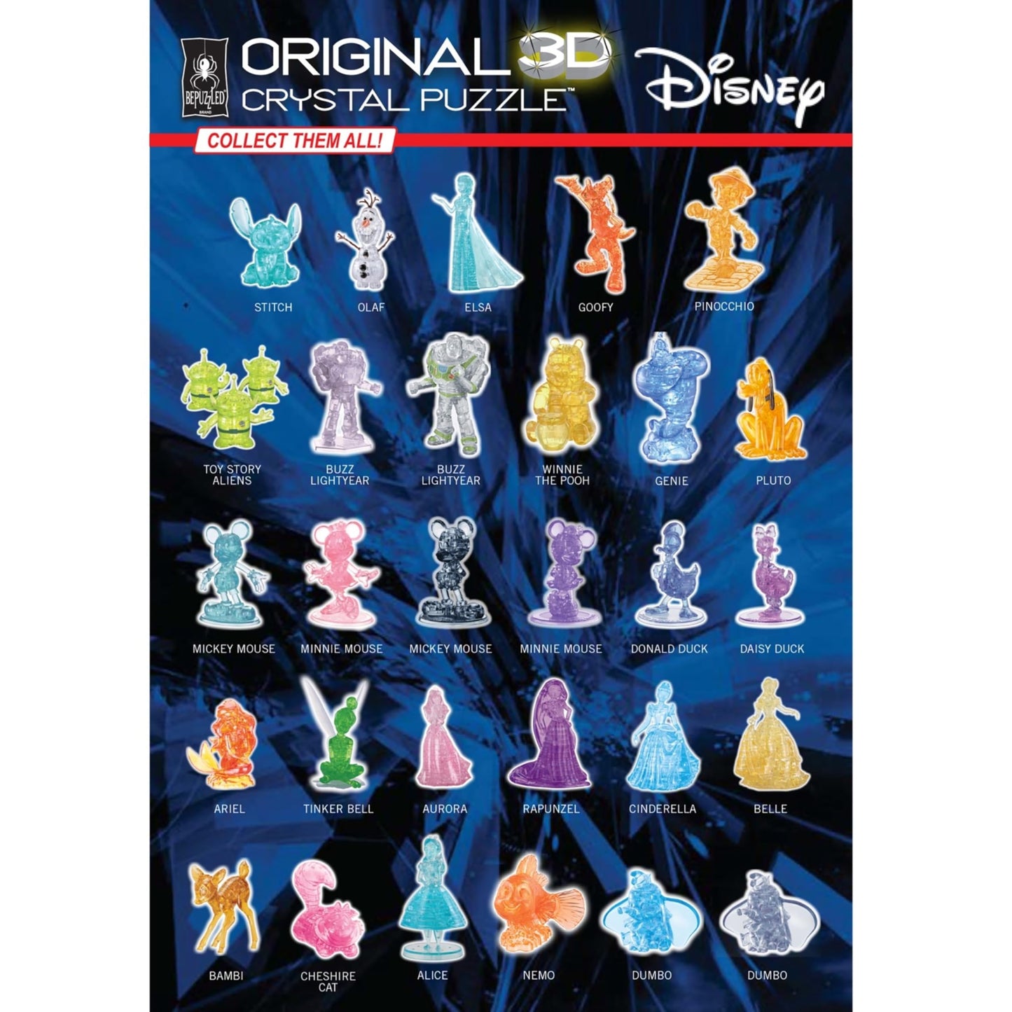 Disney Ursula Crystal 3D Puzzle, 44-Piece Brain Teaser, Ages 12+