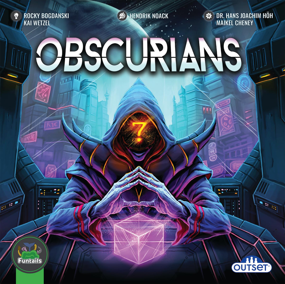 Outset Media Obscurians - The Game of Intrigue Deception and Deduction - for 2 to 6 Players Ages 12+ - A Resource Management/Deduction Game