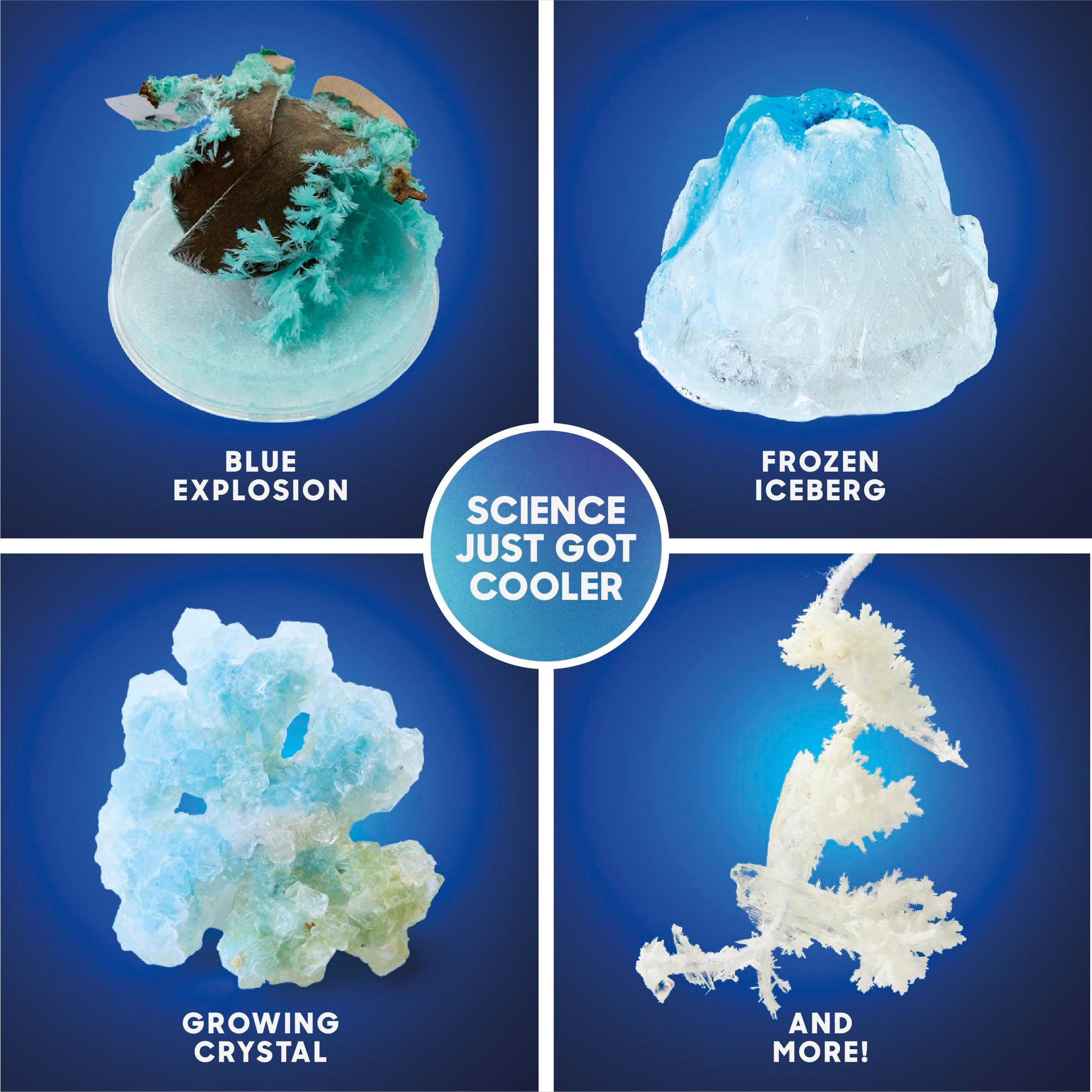 Discovery™ Frozen Earth Science Kit - 67 Experiments STEM Chemistry Lab for Kids| Grow Crystals, Make Snow & Slime, Ice Explosions & More| Educational