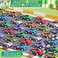 21 Pack Pull Back Toy Cars, Party Favors, Goodie Bag Stuffers, Race Vehicles Bulk, Pinata Fillers, Teacher Treasure Prize Box Toys for Boys Girls