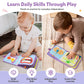 VAXRINO Busy Book for Toddlers 1-3,Montessori Daily Life Felt Activity Book