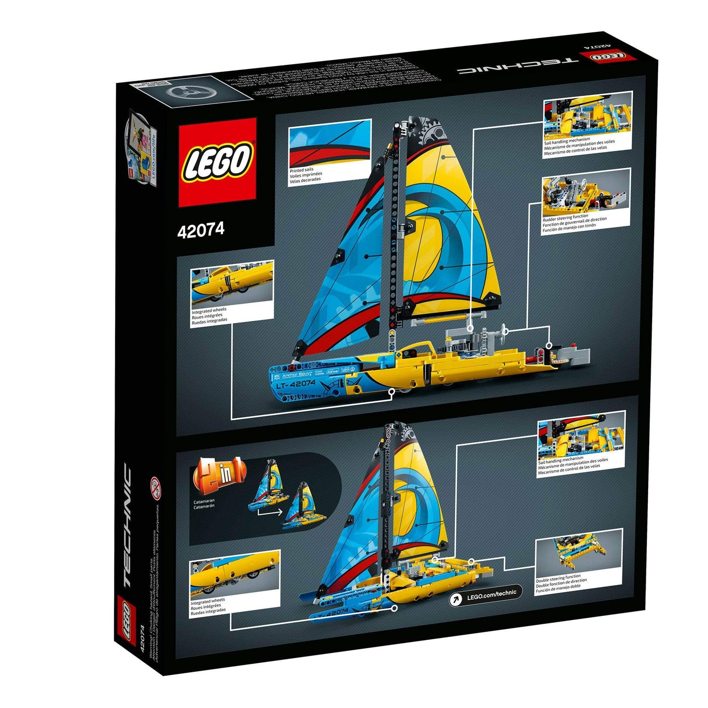 LEGO Technic Racing Yacht 42074 Building Kit (330 Pieces)