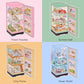 ZSYTZL 4 Sheets 3D DIY Stickers Scene, Cute Miniature Scene Sticker Waterproof Quiet Book with Tweezers Four Seasons Flowers Decorating Phones