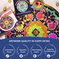 Kulture Khazana Rangoli Mandala Floor Puzzle - 48 Piece Puzzle 32 inches, Colorful Giant Floor Puzzle, Indian Art, Montessori Puzzle, Holi, Festival