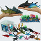 EXPLORACY 20pcs Sea Animals Toys for Kids Realistic Ocean Animal Toy Sealife Figurine Whale Shark Toys Bath Sensory Bin Play Birthday & Party Favors