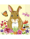 Floral Easter Bunny Luncheon Napkins 10", 16 Ct.