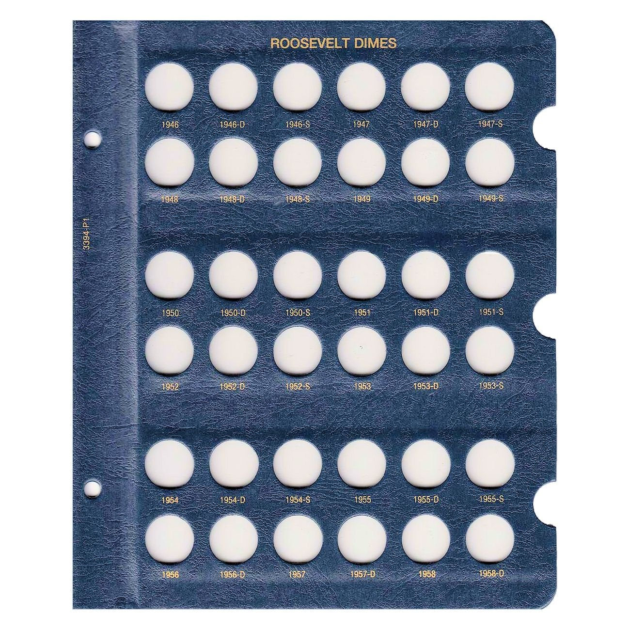 Whitman US Roosevelt Dime Coin Album 1946 - 2022 #3394