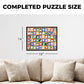 Aquarius Peanuts 500 Piece Collage Puzzle for Adults - 75th Anniversary Portraits Charlie Brown Snoopy Merchandise 14"x19" Collectible Gifts