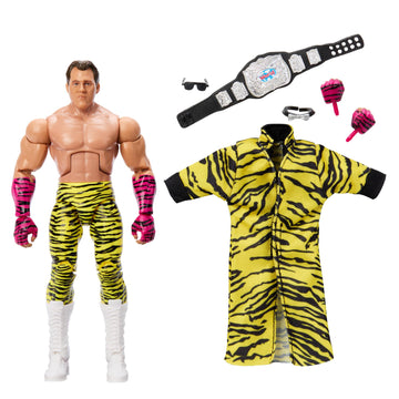 Mattel WWE Elite Action Figure & Accessories, 6-inch Collectible Brutus Beefcake with 25 Articulation Points, Life-Like Look & Swappable Hands