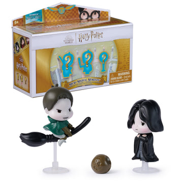 Harry Potter Micro Magical Moments, Quidditch Surprise Set with 2 Figures (approx. 3.8 cm Tall) and Accessories, Toy for Children from 6 Years, Fan