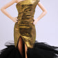 Cora Gu Handmade Golden Dress Fit for 12 inch Doll and Doll Not Included