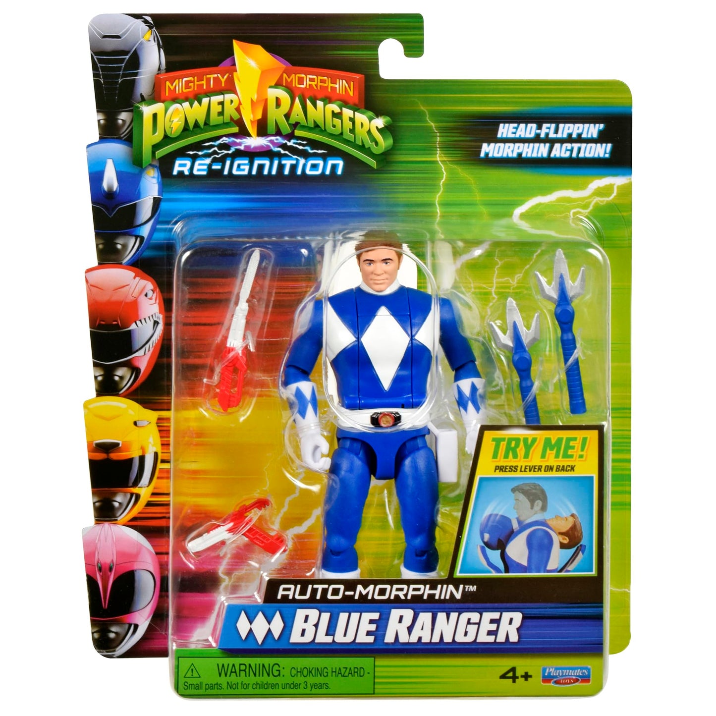 Power Rangers Re-Ignition 6 Inch Action Figure Auto Morphin - Blue Ranger