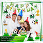 Soccer Birthday Party Decorations - Soccer Party Decorations Includes Happy Birthday Banner Soccer Hanging Swirls Honeycomb Centerpieces for Girls