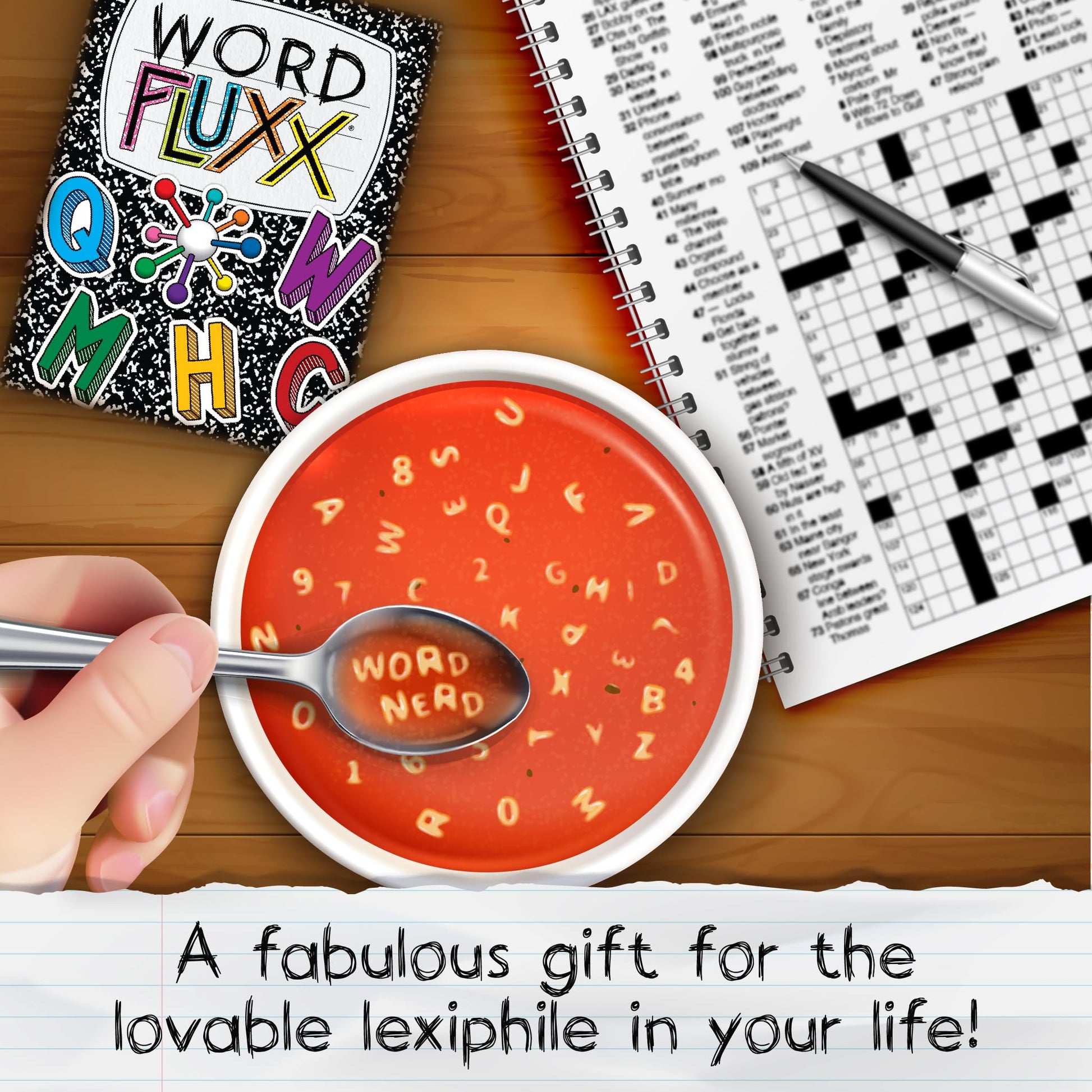 Looney Labs Word Fluxx - The Ever-Changing Alphabet Card Game for Fun Word Building and Educational Play, Ages 8 to Adult, 1-6 Players