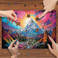 1000 Piece Jigsaw Puzzle for Adults - Impossible Hard Difficult Challenging Puzzles for Adults - Psychedelic Landscapes Collection (Rocky Ridges)